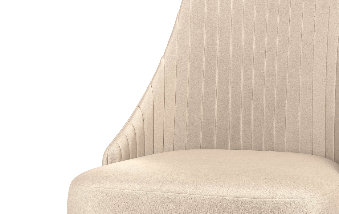 Стул Лион велюр конфетти крем/Цвет металл черный